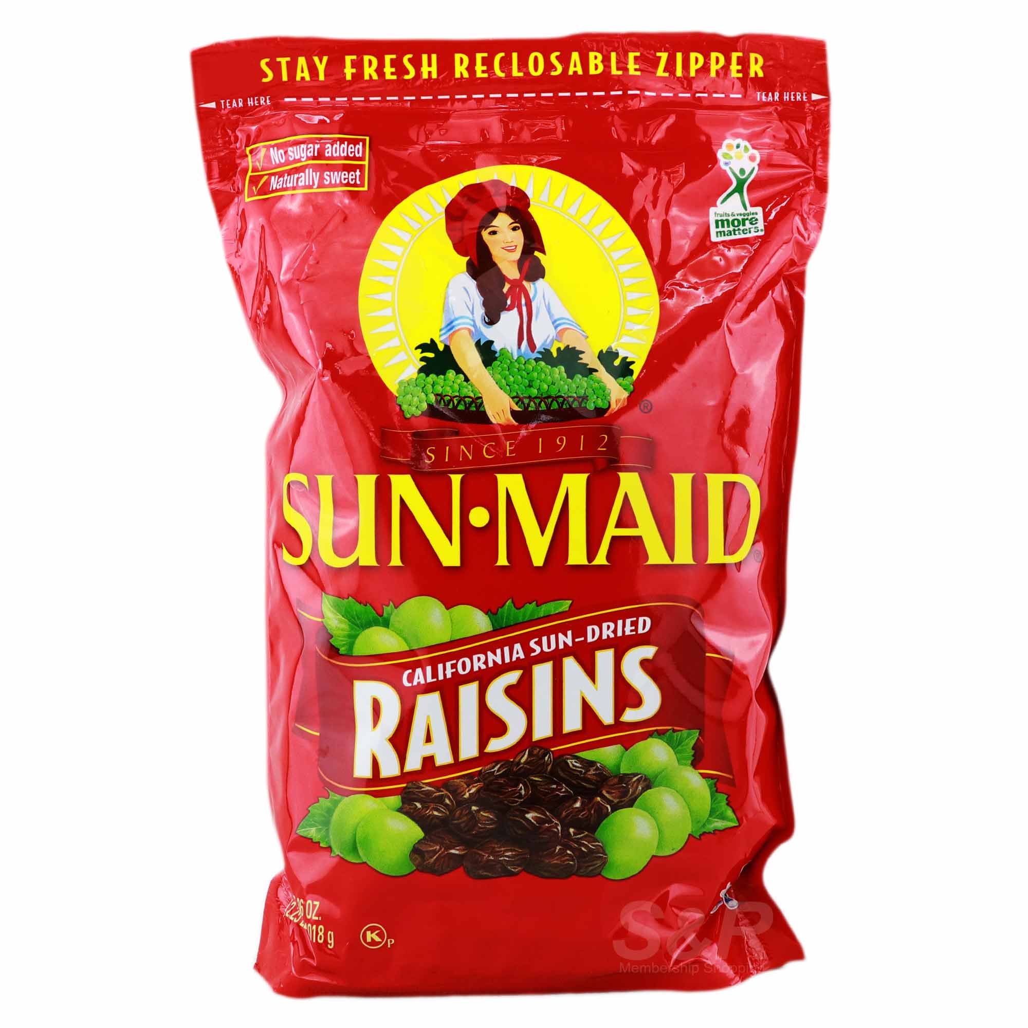 Sun Maid Natural California Sun-dried Raisins 1018g